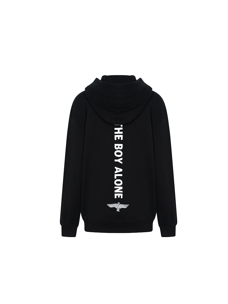 Graphic Zipper Long Sleeve Hoodie Jacket