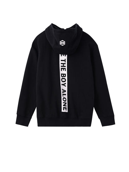 Graphic Zipper Hoodie Jacket with Pockets