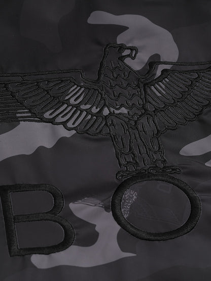 ALL OVER PRINT TUSKER TEMPLE PUFFER PARKA BLACK