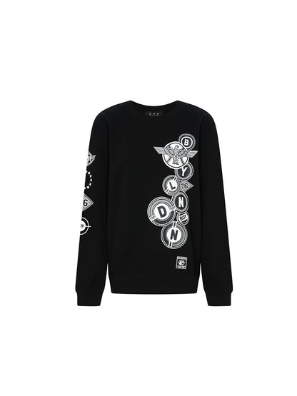 Graphic Round Neck Long Sleeve Sweatshirt