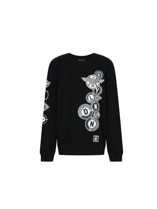Graphic Round Neck Long Sleeve Sweatshirt
