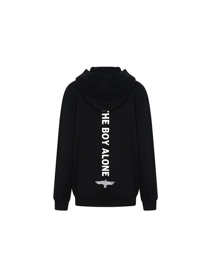 Graphic Zipper  Long Sleeve Hoodie Jacket