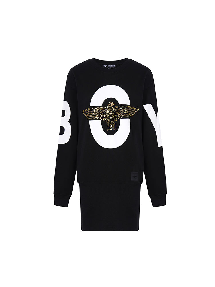 Graphic Long Sleeve Oversized Sweatshirt